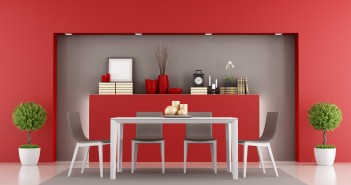 Best Indoor Plants for Your Home Red dining room